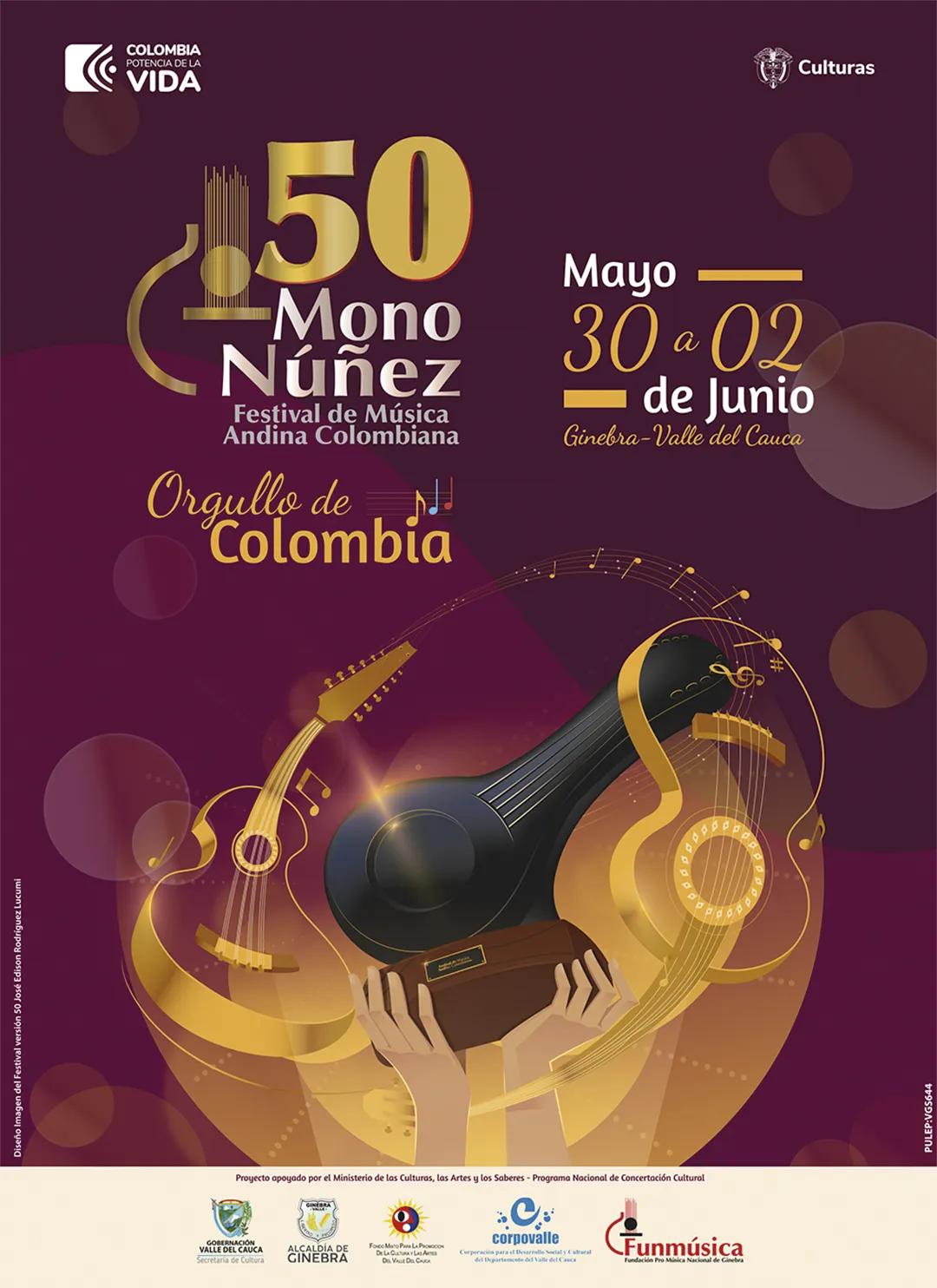Afiche 50 Festival Mono Nuñez